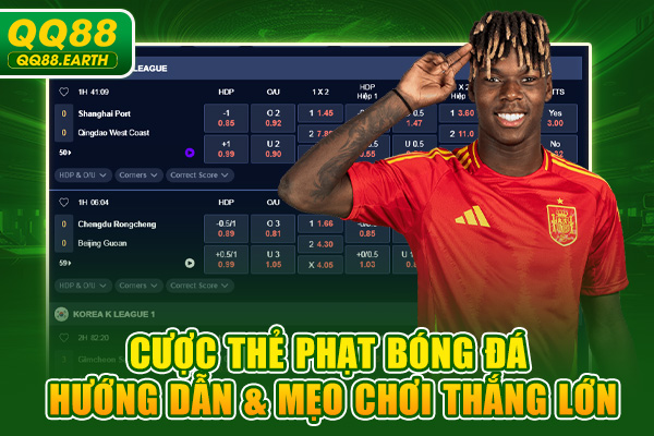 Cược Thẻ Phạt Bóng Đá - Hướng Dẫn & Mẹo Chơi Thắng Lớn