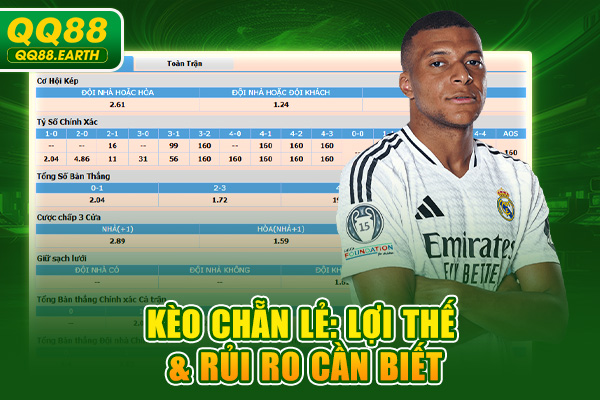 Kèo chẵn lẻ: Lợi thế & rủi ro cần biết